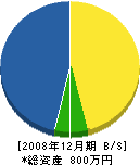 丸岡電気工事 貸借対照表 2008年12月期