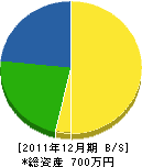 中澤種苗園 貸借対照表 2011年12月期