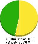 貞光造園土木 貸借対照表 2009年12月期