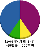 稲垣電気 貸借対照表 2008年6月期