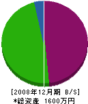 中沢興務店 貸借対照表 2008年12月期