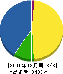 瀬戸内庭園 貸借対照表 2010年12月期