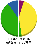 石井畳商店 貸借対照表 2010年12月期