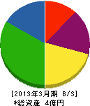 平成ケンソー 貸借対照表 2013年3月期