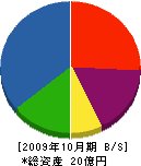 タニグチ 貸借対照表 2009年10月期