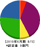 横浜庭苑 貸借対照表 2010年6月期