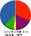 ワタナベ建興 貸借対照表 2012年12月期