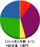 岡田製作所 貸借対照表 2010年8月期