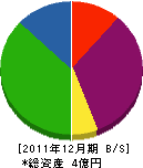 佐騰工務店 貸借対照表 2011年12月期