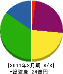中井開発 貸借対照表 2011年3月期