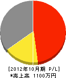 小野電気商会 損益計算書 2012年10月期