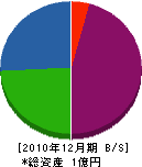 上田電気設備 貸借対照表 2010年12月期