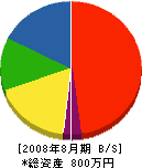 坂本建設工業 貸借対照表 2008年8月期