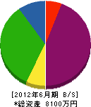 村田管工 貸借対照表 2012年6月期