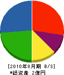 和田梅 貸借対照表 2010年8月期