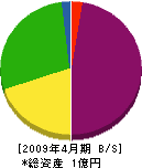 森田石材工業 貸借対照表 2009年4月期