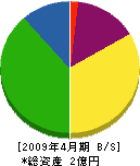 北海道ワーク 貸借対照表 2009年4月期