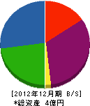 本田鐵工 貸借対照表 2012年12月期