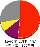 樫田塗装 損益計算書 2007年12月期