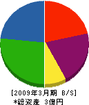 小田興業 貸借対照表 2009年3月期