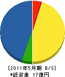山菊開発 貸借対照表 2011年5月期