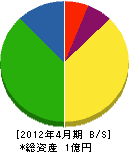 塚田工務店 貸借対照表 2012年4月期