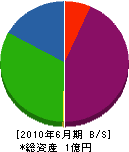 京都建材工業 貸借対照表 2010年6月期