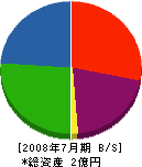 井上鉄工 貸借対照表 2008年7月期