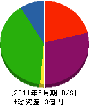 昭和設備 貸借対照表 2011年5月期