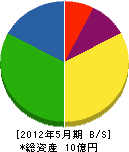 大松土建 貸借対照表 2012年5月期