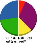 佐山建設工業 貸借対照表 2011年3月期