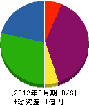 小川電設 貸借対照表 2012年3月期