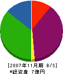 中央サッシセンター 貸借対照表 2007年11月期