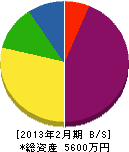 宮崎設備 貸借対照表 2013年2月期