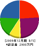 北栄設備 貸借対照表 2009年12月期