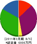 ヤマモト 貸借対照表 2011年3月期