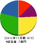 富士建設 貸借対照表 2012年11月期