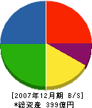 福田道路 貸借対照表 2007年12月期