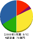 新陽社 貸借対照表 2008年3月期