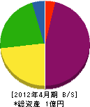佐藤電機商会 貸借対照表 2012年4月期