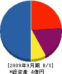 吉田建設工業 貸借対照表 2009年9月期