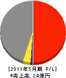 琉球開発 損益計算書 2011年5月期