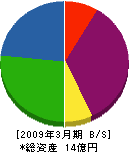 川木コミュニケーションズ 貸借対照表 2009年3月期