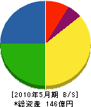 エイト日本技術開発 貸借対照表 2010年5月期
