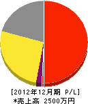 中田電工 損益計算書 2012年12月期