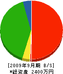 柴原興業 貸借対照表 2009年9月期