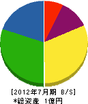 沖縄浄管センター 貸借対照表 2012年7月期