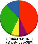 丸松電建 貸借対照表 2008年4月期