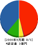 日本工業 貸借対照表 2008年9月期