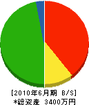 ヨシケン 貸借対照表 2010年6月期